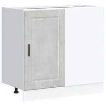 Mesa de jantar vidaXL / Mesa de jantar 80 x 80 x 75 cm em metal - Cinza - Ver 2