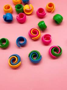 10pcs Flexible Silicone Thread Clips, Red Yellow Blue Green 4 Colors Optional, Reusable Anti-Tangle Thread Spool Holder, Sewing Embroidery Thread Management Supplies, For Sewing, Embroidery And Needlework Storage - Silicone Spool - View 6