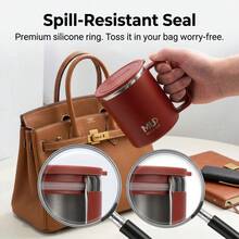 304 Stainless Steel Drinking Cup Portable Coffee Mug Double Layer Cup For Cold And Hot Drinks Sealed Reusable Tumbler - Multicolor - View 5