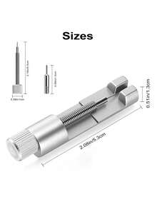 6pcs Watch Band Repair Tool Set, Professional Watch Band Removal Tool, Watch Band Accessories, Watch Accessories, Professional Watch Pin Removal Set, Watch Band Length Adjuster, Watch Chain Removal Tool, Watch Band Pin Removal Tool, Practical Watch Repair Tool Set, Compatible With Most Traditional And Smart Watch Bands, Durable Metal Watch Repair Tool, High-Quality Gift For Professional Watchmakers Or Watch Enthusiasts - Silver - View 9