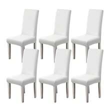 1/2/4/6pcs Solid Color Chair Covers, Decorative Dust-Proof Elastic Full-Coverage Chair Covers, Removable And Washable - Multi-color - View 24