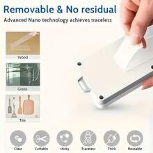 2pcs 1/2/3/5/10m Super Strong Double-Sided Transparent Tape, Waterproof Reusable Clear Double-Sided Tape, Suitable For Kitchen & Bathroom Items - Transparent - View 7