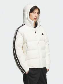 Adidas Men's 3S PUFF D JKT Down Jacket Thick Down Jacket - Short KC2494 - White - View 4
