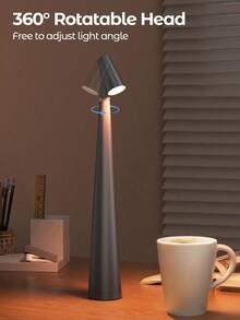 Creative Minimalist Cordless Charging Table Lamp, LED Light Source, 3 Adjustable Brightness Levels, Suitable For Room Decoration And Various Scenes - Multicolor - View 8