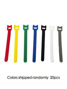 Reusable Multi-Color Cable Ties, Self-Adhesive Wire Organizer For Cable Management In PC Mouse, Wire Bundling And Organization - Multicolor - View 10
