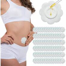 10/50/100/200pcs Disposable Castor Oil Patch, Convenient & Comfortable, Easy To Carry, Highly Absorbent, Suitable For All, Self-Adhesive Abdominal Patch, For Daily Use, Home, Travel - Various Styles - View 1