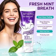 Pasta Gigi Pemutih Hidroksiapatit, Formula Mint Ganda. Segar dan Dingin, Napas Segar Tahan Lama. Pembersihan Mendalam, Menghilangkan Noda dan Kotoran, Memperbaiki Gigi Kuning. Formula Lembut, Cocok untuk Gigi Sensitif, Perawatan Mulut Harian, 60g - Mint - View 6