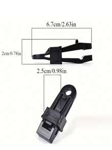 4pcs/8pcs/12pcs Outdoor Tent Rope Adjuster Buckle, Camping Tarp Guyline Tensioner, Windproof Rope Tension Regulator, Adjustable Locking Clip, Tent Guyline Tightener, Anti-Slip Rope Fixing Buckle, Outdoor Camping Tent Accessories, Tarp Rope Buckle, Camping Gear, Mountaineering Camping Supplies, Strong Rope Fixing Buckle, Rope Adjuster, Suitable For Tents, Tarps, Awnings, Camping Hanging And Outdoor Fixing Use - Black - View 11