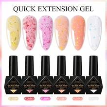 FOUR LILY 10ml Gold Foil Quick Build Gel - Shiny Fast Nail Extension, Soak-Off UV/LED Nail Gel, Suitable For DIY And Salon Manicure - Multicolor - View 3