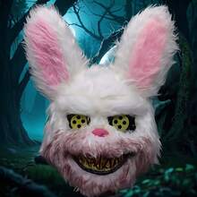Halloween Rabbit Mask, Scary Rabbit Mask, Full Face Rabbit Mask, Halloween Party Costume Accessory For Cosplay And Masquerade - Multicolor - View 7