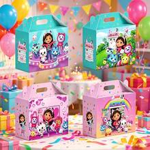 1 Set/12pcs Gabby Cabin Peripheral Gifts, Horn Box Gifts, Candy Scrapbook Kit | Birthday Party Handheld Gift Preferred, Party Handheld Gift Candy Box High Party Packaging Gift Box, Birthday Surprise Gift - Multicolor - View 2