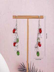 Christmas Colorful Light Pendant Earrings, Fashionable & Exquisite Christmas Earrings, Gift For Friends, Holiday Gift - Style 7 - View 2