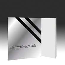 4pcs 12''x8'' Customized Personalized Signs For Home Office (Mirror Silver Panel Carved Black) - Black - View 7