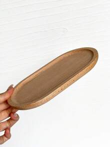 1pc Vintage Wooden Nail Art Storage Tray, Minimalist Desktop Brush Organizer, Multi-Functional Makeup Tool Display Bucket, Suitable For Home Vanity And Salon Desktop Organization, Back To School Desktop Storage Essential - Multicolor - View 5