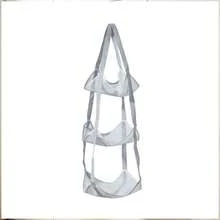 1/2pcs - [Multi-Layer Mesh] Basketball Football Storage Bag Wall Hanging Ball Rack Sports Equipment Organizer Space-Saving Breathable Moisture-Proof Anti-Stuffy Three-Layer/Four-Layer Optional Black/Grey, Clothing Cabinet Storage, Foldable Storage Bag. - Multicolor - View 13