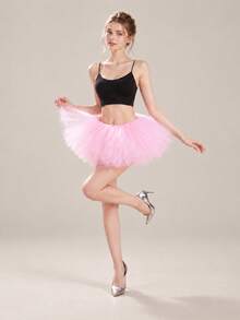 XKTRXF 1pc Fluffy Tulle Skirt Petticoat - A - View 6