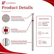 6PCS Diamond Nail Drill Bits, 3/32" Manicure Tools For Salon And Home Use - Multicolor - View 10