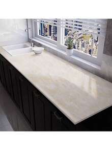 1 Piece Of Marble-Patterned Wallpaper, Suitable For Bathrooms, Dining Tables, Kitchen Doors, Cabinet Countertops, Self-Adhesive Furniture Decorative Stickers, PVC Material, Decoration Stickers, Peel-Off Type Wallpaper - A - View 7
