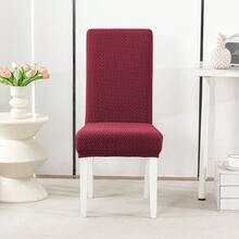 1/2/4/6pcs Diagonal Stripe Chair Cover, Decorative Dust-Proof Elastic Full Coverage Chair Slipcover, Removable And Washable - Multi-color - View 6