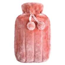 Removable And Washable Fabric Cover Hand Warmer, Large Capacity Hot Water Bottle, PVC Thickened Fillable Hand Warmer, Portable Winter Warmth Design, Multiple Styles And Colors Available, Hot Water Bottle - Multicolor - View 5
