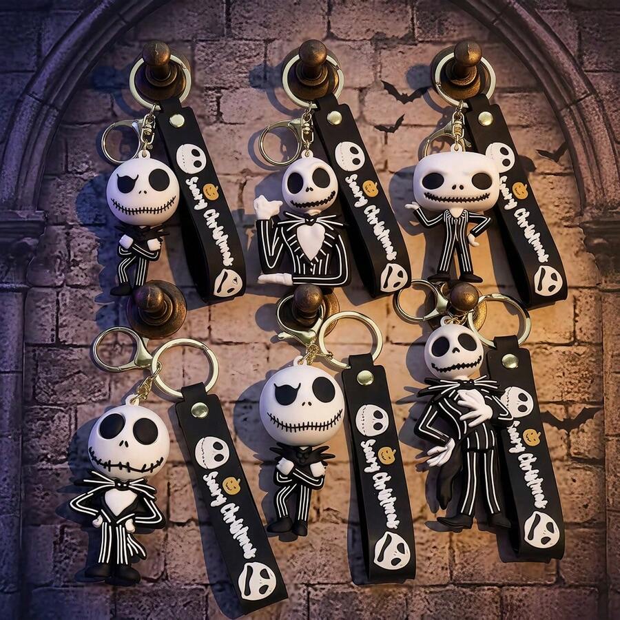 Disney 1 buah Gantungan Kunci Seri Mimpi Buruk Natal, Bahan PVC, Figur Tengkorak Jack yang Dipersonalisasi, Cocok untuk Dekorasi Liontin Ransel, Hadiah Pesta yang Sempurna, Hadiah Liburan untuk Penggemar - Beraneka warna - View 1