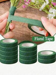 Green Floral Tape, DIY Wedding Bouquet Stem Wrapping Material, Holiday Gift And Wedding Supplies Accessory Tape - Flower Stem Tape - View 9