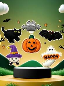 6pcs DIY Halloween Ghost Pumpkin Monster Material Kit, Creative Fun Handmade Crafts, Hand-Sewn Pendant Decor, Gift, Ideal Gift For Girls, Birthday Gift, Holiday Gift, Suitable For Various Occasions, Such As Back To School, Halloween, Christmas - DIY Kit - View 8