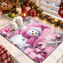 1pc Christmas Themed Printed Pattern Dish Drying Mat, Kitchen Countertop Bowl & Plate Rubber Bottom Drying Pad, Party Decoration, Super Absorbent Hidden Stain Dish Drying Mat, Soft Diatomaceous Earth With Rubber Backing Multi-Functional Kitchen Home Mat, Quick Dry Mat For Coffee Machine & Dish Rack, Kitchen Countertop Coffee Mat & Dish Drying Pad - LL LSD003 - View 2