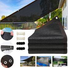 Malla Sombra Exteriores Lona Toldo 3x4 Mts 95% Bloqueo Uv - Negro - Ver 1