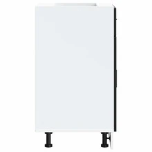 vidaXL Armoire de cuisine Porto noir bois d'ingénierie - Noir - Voir 6