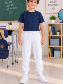 Tween Boys Pants - White - View 3