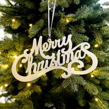 1pc New Creative Acrylic Blank Christmas Sign, Christmas Letter Decoration For Christmas Tree, Holiday Decor,Christmas - Multicolor - View 8