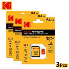 Kodak 32GB/64GB/128GB/256GB Micro SDXC Memory Card, Class 10 U3 C10 TF Card, 100MB/S A1 SDHC UHS-I V30, For Camera, Computer, Car - View 12