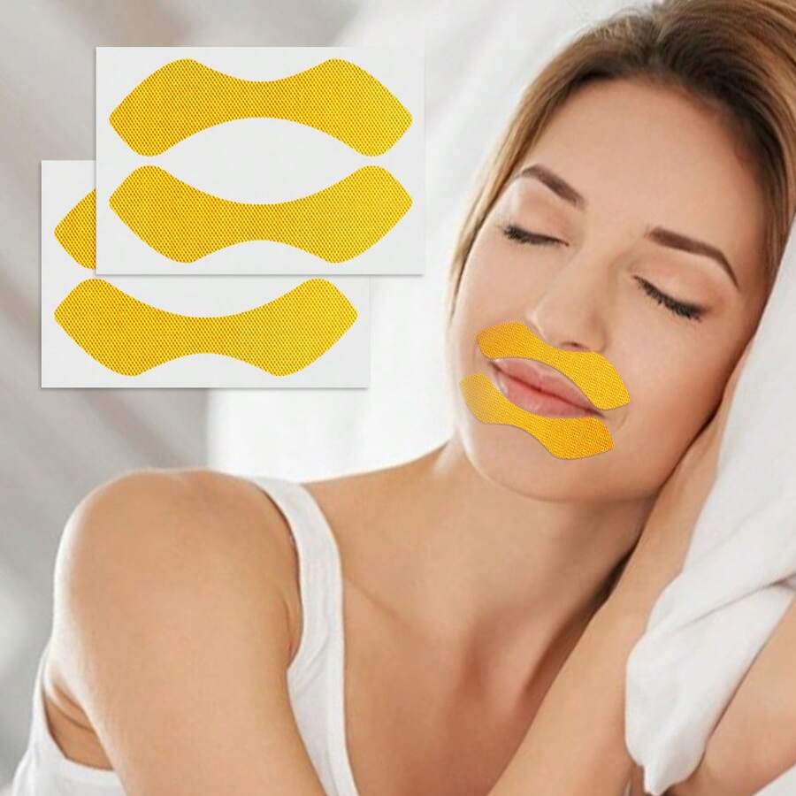 Overnight Patches, Designed For Smoothing Fine Lines Around Lips, Specifically For Face, Face Mask - Red and White - View 1