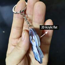 1pc Cute 2D Acrylic Penguin Keychain/Keyring - Decorative Item, Featuring Whimsical Christmas Design, Perfect For Friends Who Love Decorating Their Space, Ideal For Home And Holiday Decoration - Multicolor - View 6