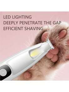 Electric Dog Paw Trimmer, Paw Clipper For Dogs, Rechargeable Pet Shaver With LED Light, Low-Noise Pet Hair Clipper, Suitable For Paws, Eyes, Ears, Face, And Butt - View 9