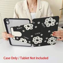 Tablet Protective Case, 360° Rotatable & Foldable, Exquisite Printed Pattern, Shockproof, Anti-Slip, Anti-Scratch, Supports Auto Sleep/Wake, Acrylic Material, Lightweight & Foldable, With Stand Design - Multicolor - View 4