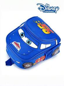 Disney Cartoon Racing Backpack, Blue And Red Color Scheme, Lightning 95 Speed Racer School Bag, Anime Cartoon Racing Daily Bag, Suitable For Teenagers And Adults, Women's Fashion Lightweight Travel Backpack, Casual Shoulder Bag, Large Capacity Backpack With Zipper Pockets, Suitable For Study, Work, Travel - Multicolor - View 6