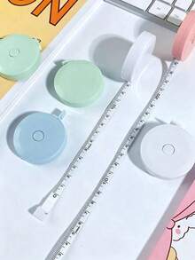 Double-Sided Dual-Scale Mini Soft Tape Measure Set, Portable Mini Retractable Measuring Tape, Retractable Round Ruler - Portable Retractable Locking Mechanism And Clear Markings, Suitable For Tailoring, Home Use, Waist, Chest, Height Measurement - Multicolor - View 3