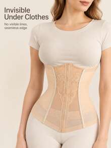 Tummy Control Waist Cincher For Women - Apricot - View 4