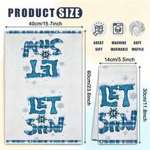 6pcs Kitchen Absorbent Towels, Made Of Polyester Material, Printed With Christmas Gnome Plaid Pattern, Suitable For Kitchen, Bathroom, Ideal Choice For Housewives And Family Gatherings, High Cost-Performance Home Decor And Room Decoration Item. - Multicolor - View 3