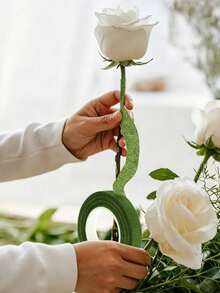 Green Floral Tape, DIY Wedding Bouquet Stem Wrapping Material, Holiday Gift And Wedding Supplies Accessory Tape - Flower Stem Tape - View 3