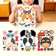 somoving Cartoon Dog Stickers For Kids, DIY Dress-Up Stickers, Holiday Party Favor Bag Fillers, Classroom Craft Stickers - Multicolor - View 2
