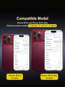 3 Packs [2026 New] 9H Tempered Glass Camera Lens Protector Compatible With Iphone 18 Pro Max/18 Pro, Ultra-Thin, HD Clear, Anti-Scratch, Anti-Fingerprint, Aluminum Metal Ring, CD Pattern Design, Burgundy Red, Bubble Free, Easy Install, Case Friendly, Birthday Gift For Friends & Family - Burgundy - View 2