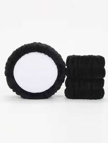 Face Wash Headband 3pcs Set, 1pc Headband & 2pcs Wristbands, Face Washing, Facial Cleansing, Makeup Application, Makeup Removal, Travel, Suitable For All Skin Types. - Multicolor - View 2