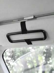 2pcs Car Tissue Box Clips – Adjustable Elastic Strap Holder – Universal Black Mount For Sun Visors And Headrests – Multifunctional Interior Tissue Organizer – Compatible With Most Car Models - Multicolor - View 4