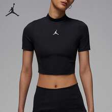 Nike/Jordan Women's Knit Short Mock Neck Casual Short Sleeve HJ0084-010 - HJ0084-010 - View 6