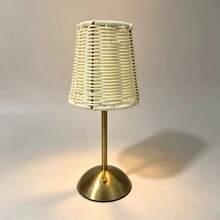 Exclusive New Table Lamp, Handmade, Brand New Woven Table Lamp, Touch Switch, 3-Color Adjustable | Supports USB Charging - Multi-color - View 13