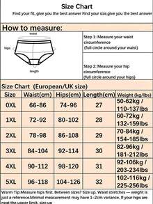 Teowryxou 5 chiếc quần lót tam giác nữ size lớn mềm thoáng khí, cạp lưng vân nổi, họa tiết trái tim, mặc hàng ngày thoải mái - Nhiều màu - Xem 10