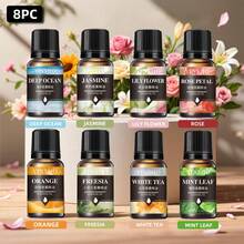 2/4/6/8/10/12/13 PCS Aromatherapy Essential Oil Set, Fragrance, Aromatherapy Essential Oil Diffuser, Scented Candle, Aroma Diffuser Burner, Aroma Stone, Humidifier, Car Aromatherapy, Home Aromatherapy, Essential Oil Refill Liquid - Mixed Scent - View 18
